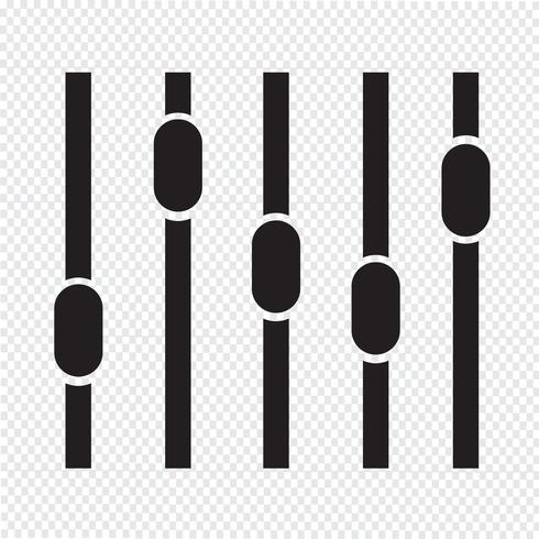 equalizer pictogram symbool teken vector