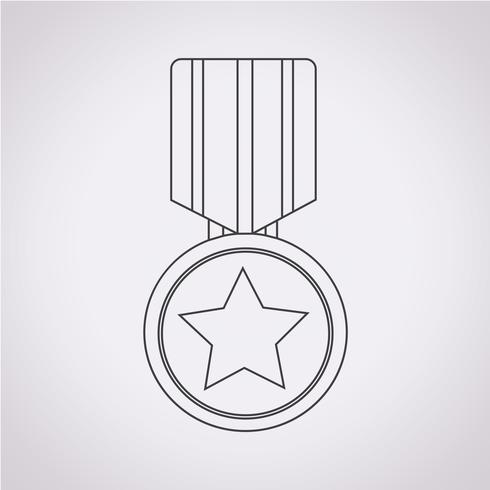 medaille pictogram symbool teken vector