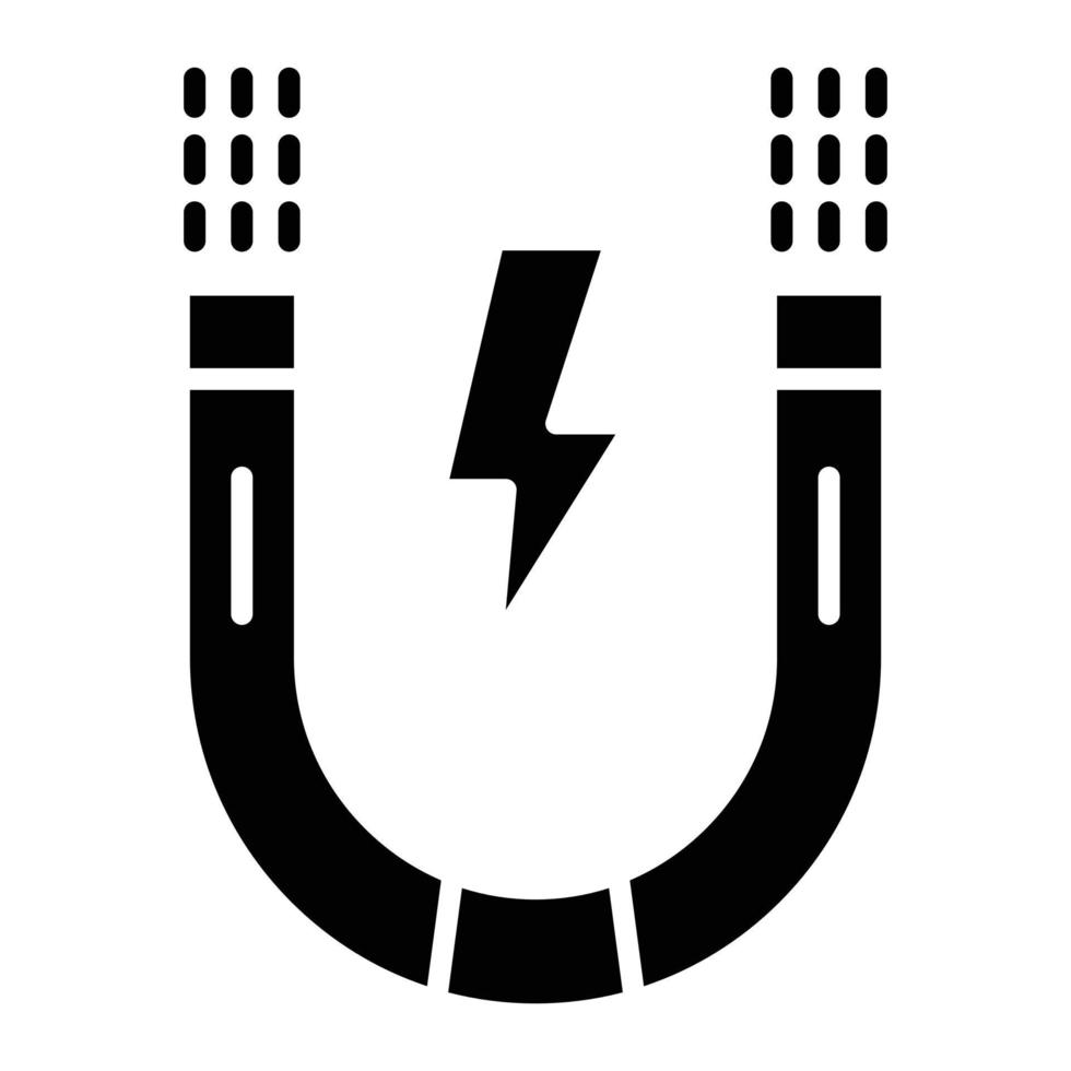 magneet glyph icoon vector