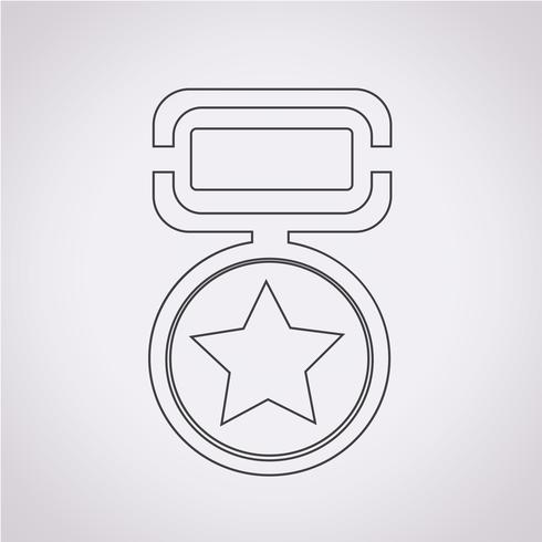 medaille pictogram symbool teken vector