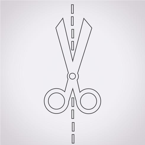 Schaar pictogram symbool teken vector