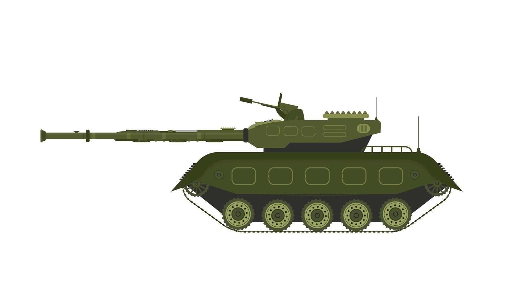 militaire gepantserde personeelscarrier. vectorillustratie op een witte achtergrond. vector