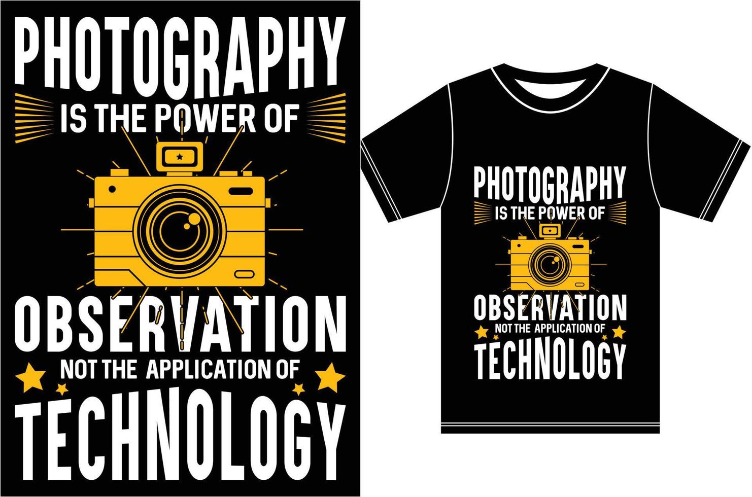 fotografie t-shirt ontwerp. camera t-shirt. vector