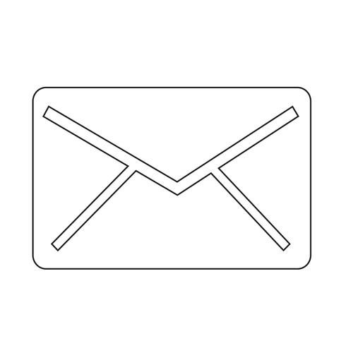 mail pictogram symbool teken vector