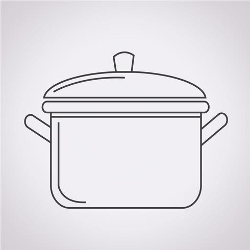 pot pictogram symbool teken vector