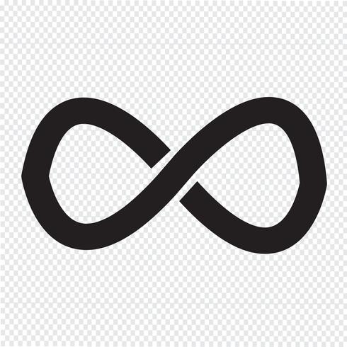oneindig symbool symbool teken vector