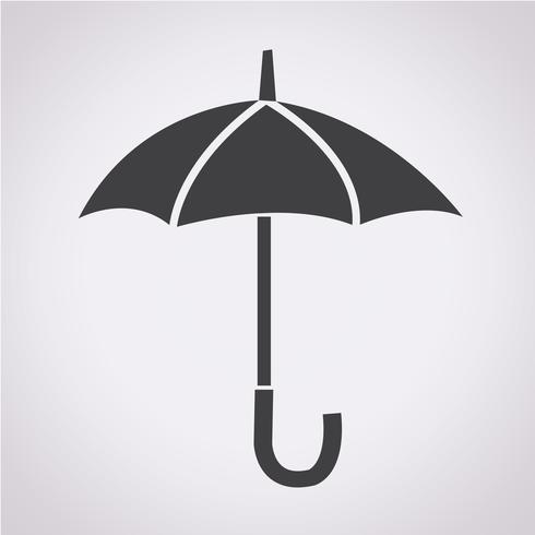 Paraplu pictogram symbool teken vector