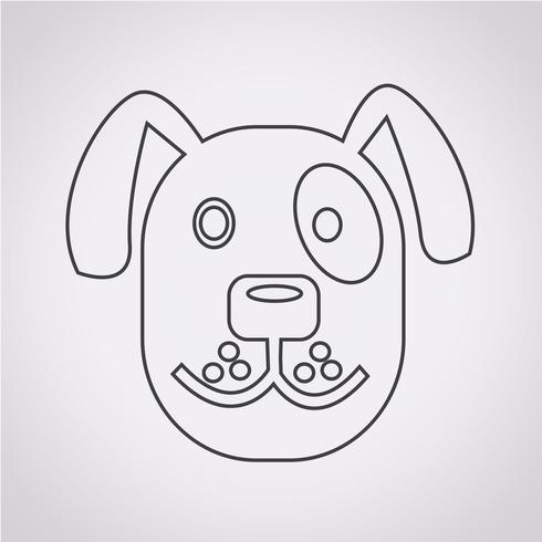 Hond pictogram symbool teken vector