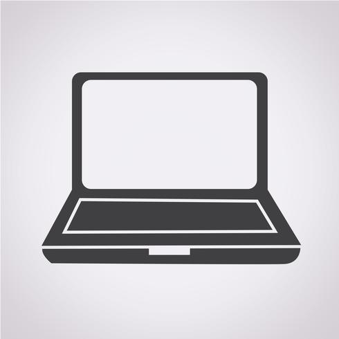 laptop pictogram symbool teken vector