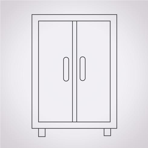 garderobe pictogram symbool teken vector