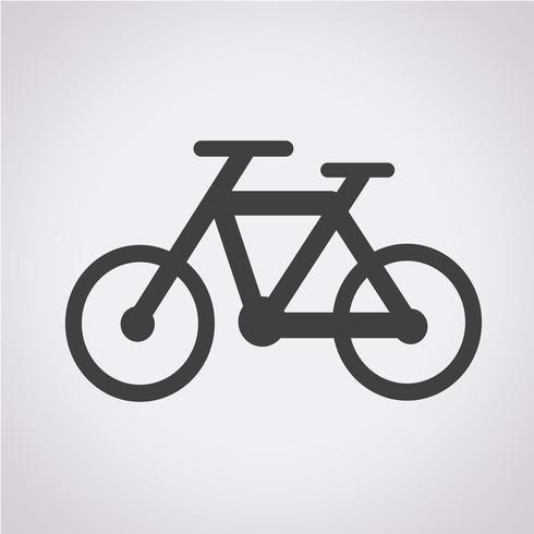 Fiets pictogram symbool teken vector