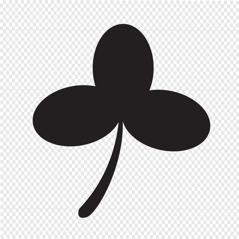 Leaf Clover symbool teken vector