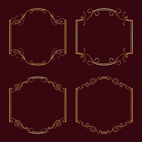 Collectie frames voor decoratie. vector