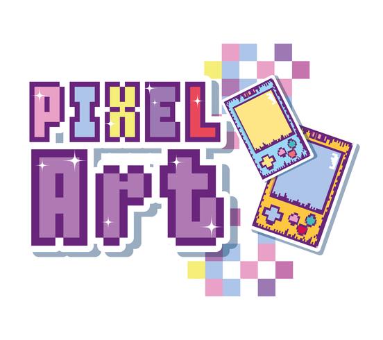 pixel kunst concept vector