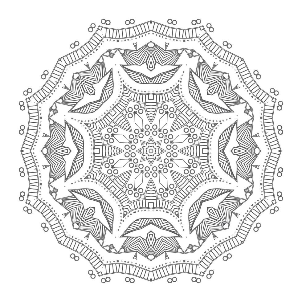 elegante lijntekeningen mandala vector voor ontwerp