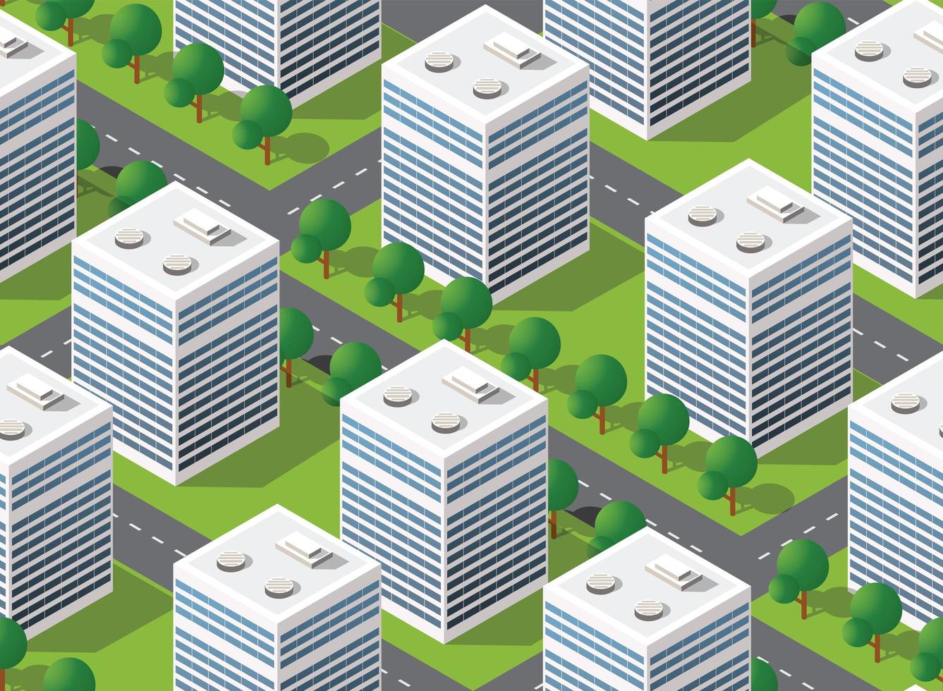 naadloos stedenbouwkundig plan vector