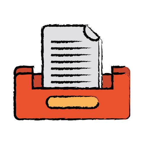 buciness document archiefkast ontwerp vector