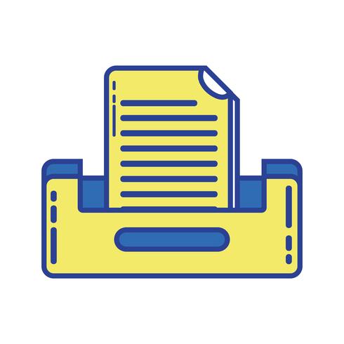 buciness document archiefkast ontwerp vector