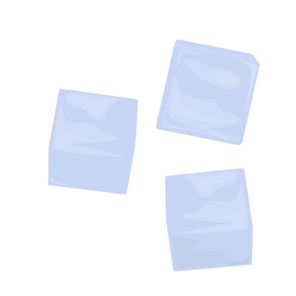 ijsblokjes vector stock illustratie. geïsoleerd op een witte achtergrond.