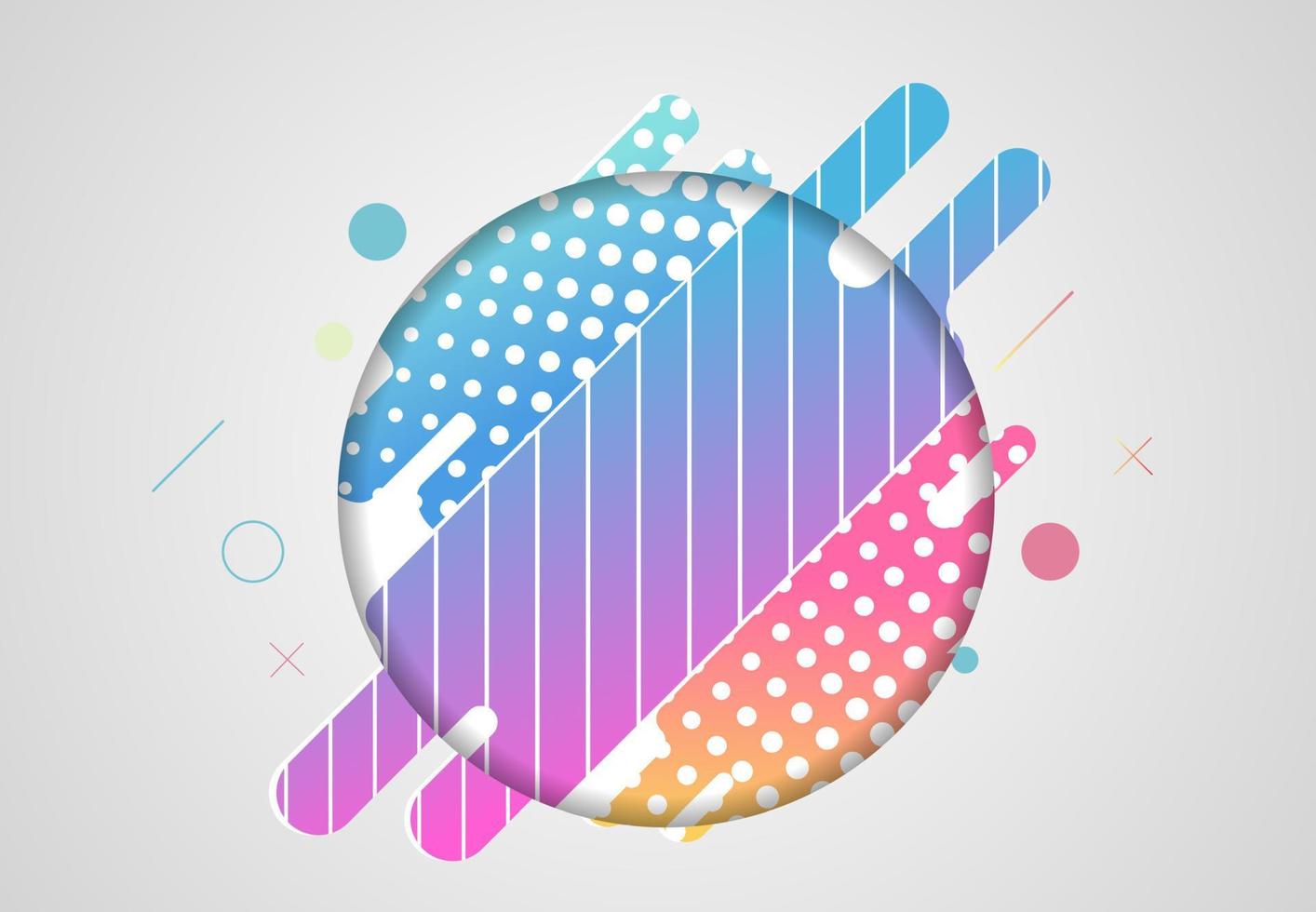 abstract kleurrijk geometrisch isometrisch ontwerp als achtergrond. minimale badge trendy vormen grafisch ontwerp met moderne lijnen en elementen. vector illustratie