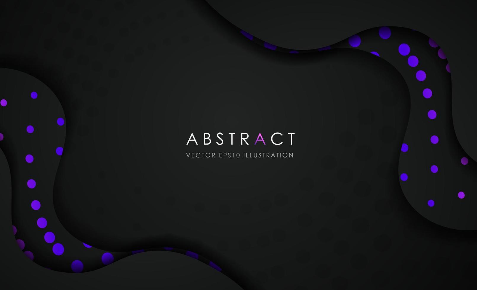 abstracte donkerblauwe paarse curve overlappende achtergrond. moderne heldere gradiëntkunstachtergrond of banner voor zaken. vector illustratie