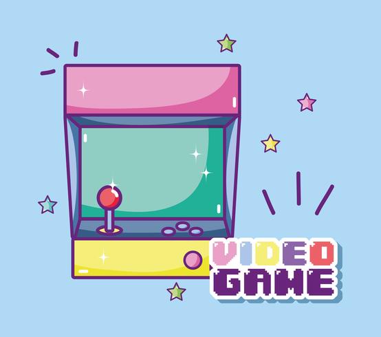 arcade retro console vector