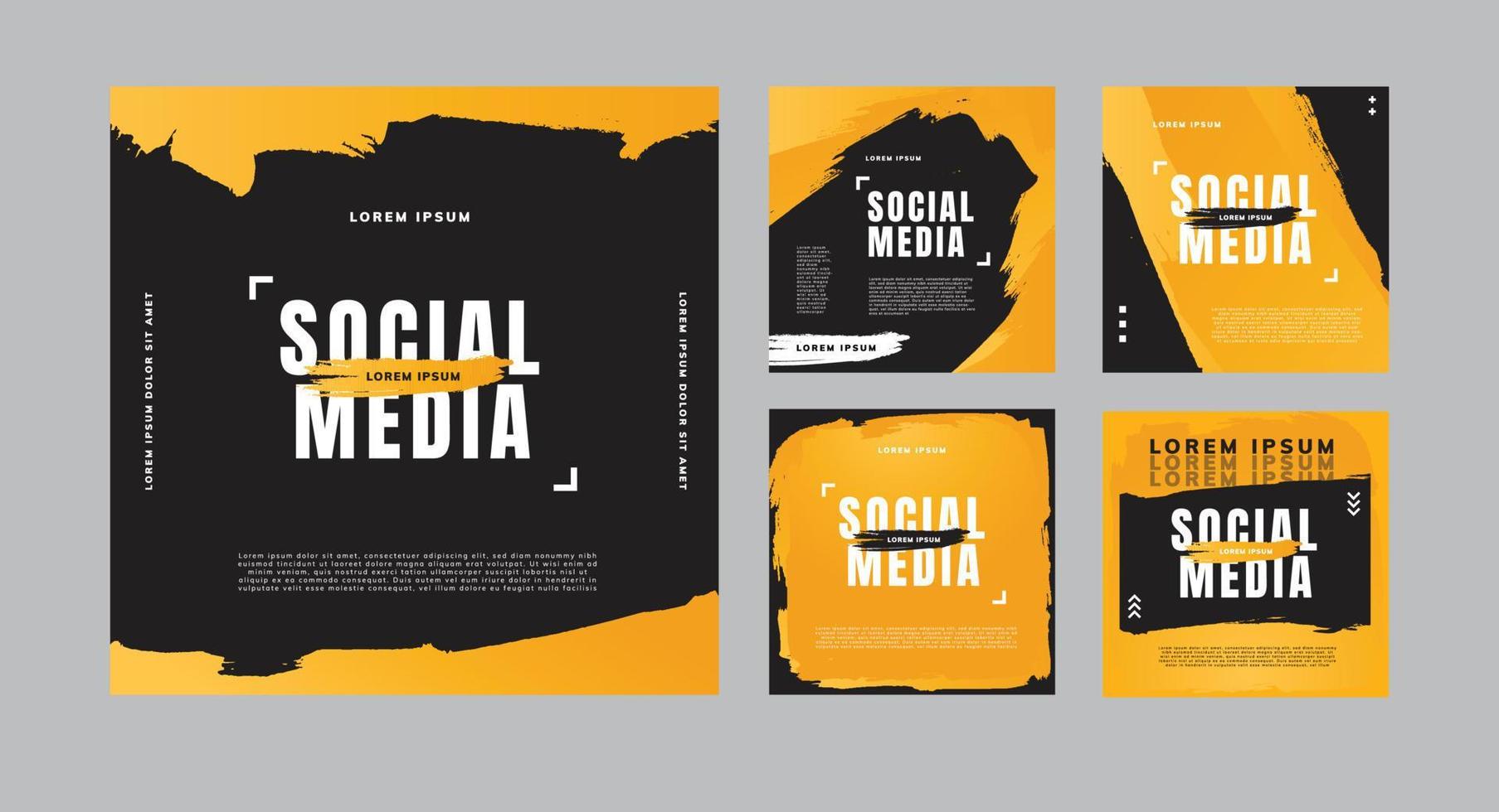 ontwerpsjabloon voor sociale media vector