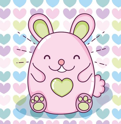 Leuke Hamster Kawaii vector