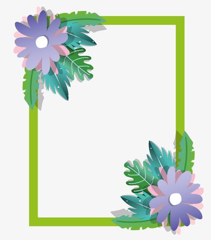 Papier kunst frame vector