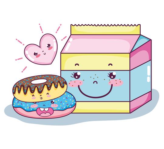 Leuke Kawaii Cartoons vector