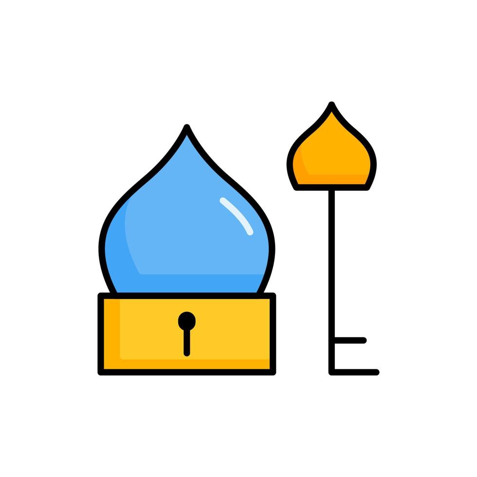 ramadan pictogram gevulde lijn illustratie voor elk project vector