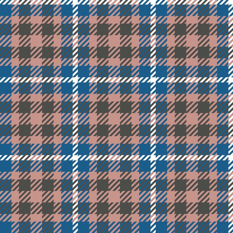 tartan geruite patroon achtergrond. flanellen shirts, vectorillustratie voor wallpapers, bruin blauwe en witte lijn kleur stof textuur, Schotse kooi vector