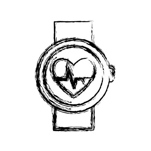 smartwatch pictogramafbeelding vector