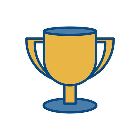 trofee cup pictogram vector