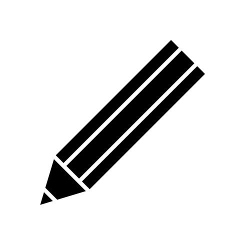 potlood gebruiksvoorwerp pictogram vector