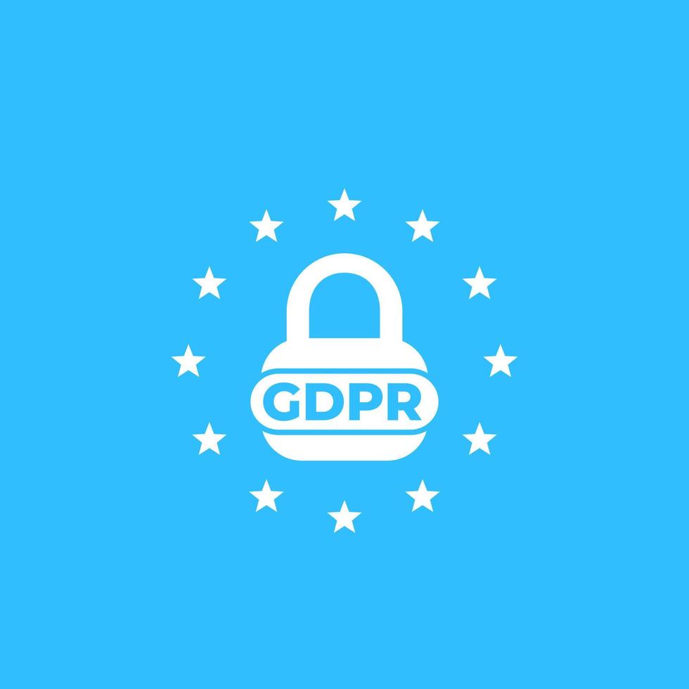 gdpr, algemeen gegevensbeschermingsregelgevingsconcept, vectorillustratie vector