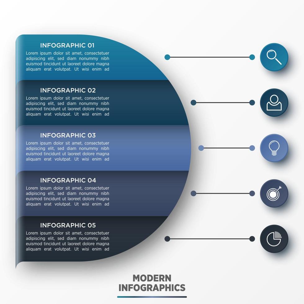 vector 3d infographic sjabloon voor presentatie. visualisatie van zakelijke gegevens. abstracte elementen. creatief concept voor infographic.