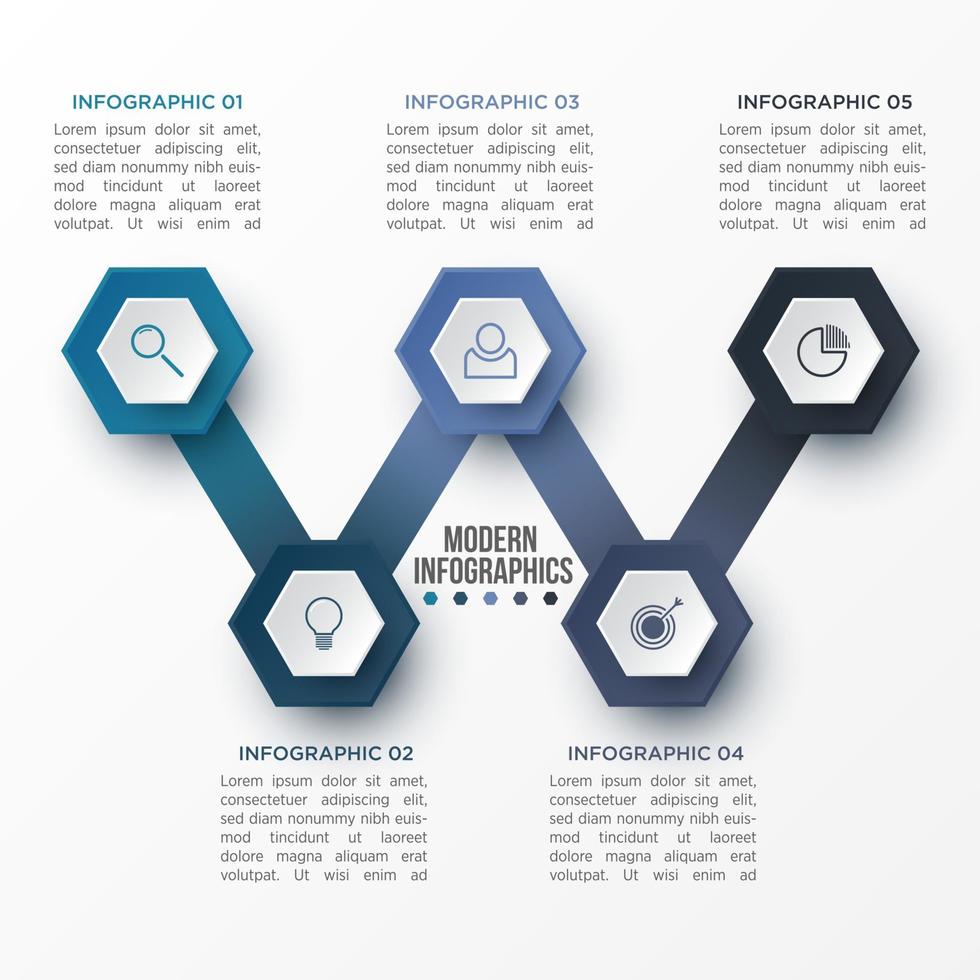 vector 3d infographic sjabloon voor presentatie. visualisatie van zakelijke gegevens. abstracte elementen. creatief concept voor infographic.