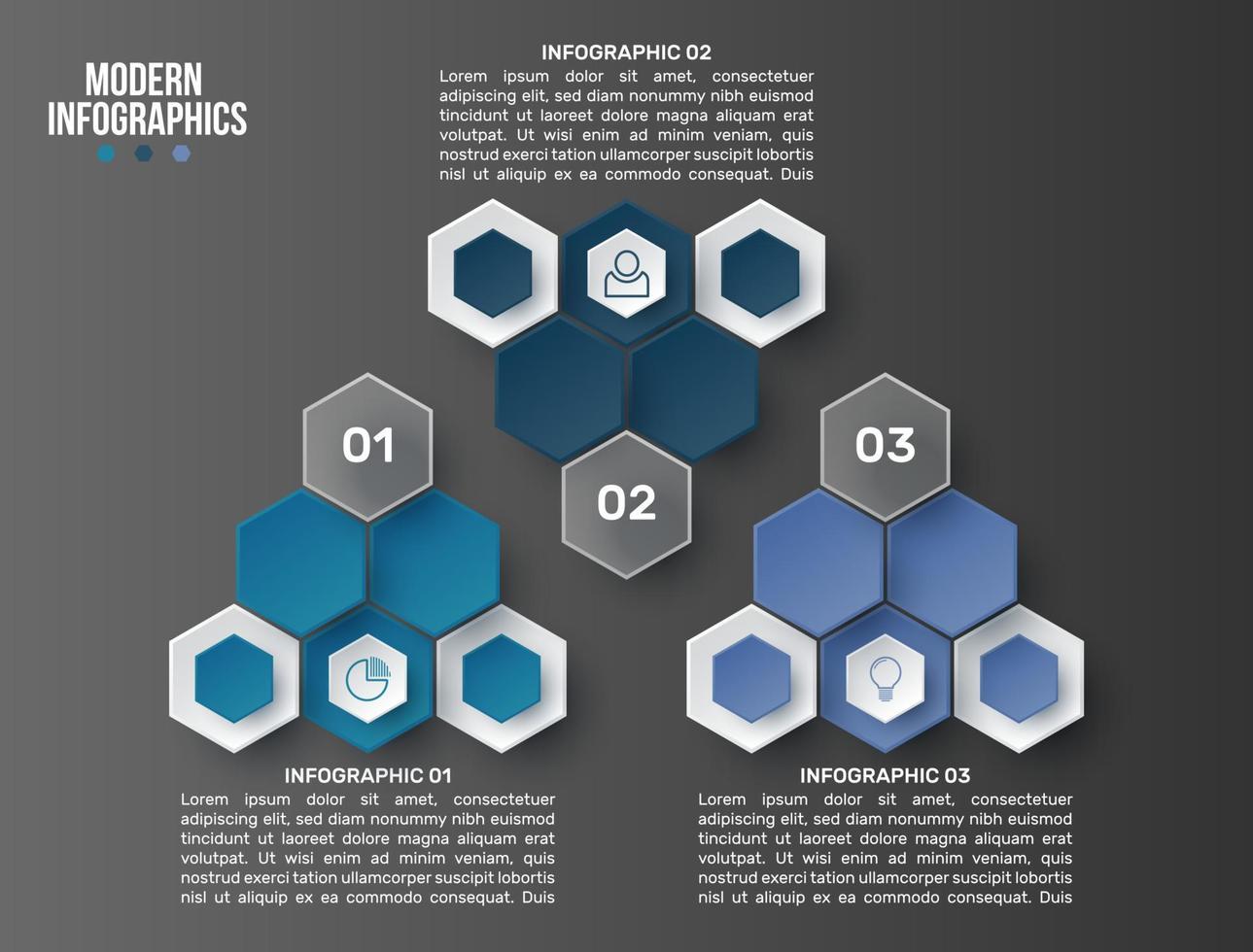 vector 3d infographic sjabloon voor presentatie. visualisatie van zakelijke gegevens. abstracte elementen. creatief concept voor infographic.
