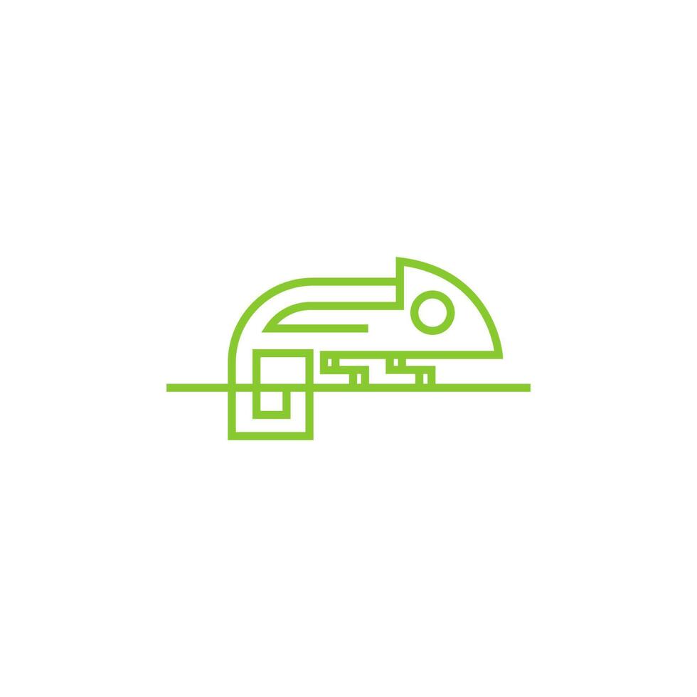 kameleon logo pictogram ontwerp sjabloon illustratie vector