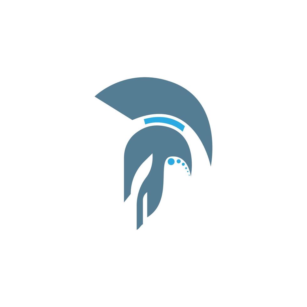 gladiator, spartaans pictogram logo ontwerp vector