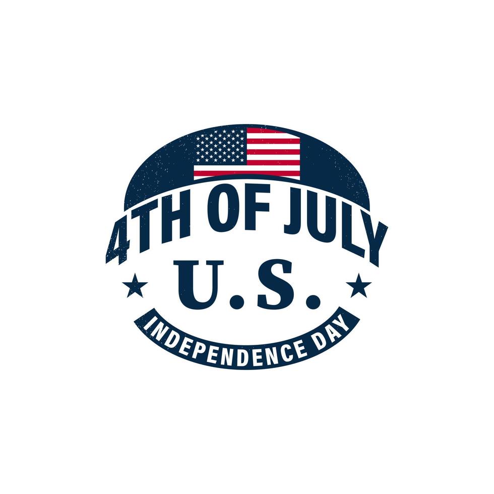 Amerikaanse onafhankelijkheidsdag illustratie. vier juli. vector