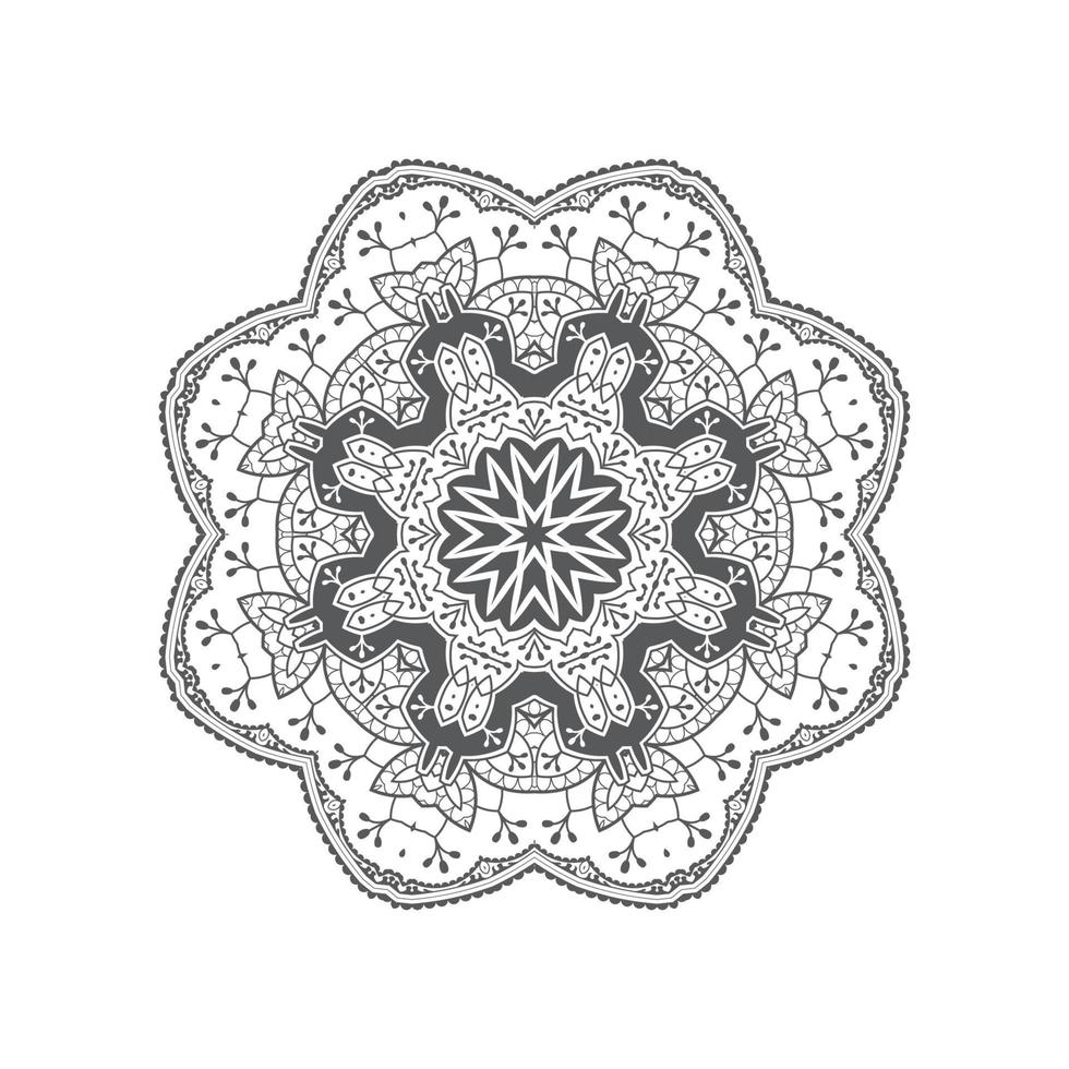 prachtige lijntekeningen mandala vector voor ontwerp