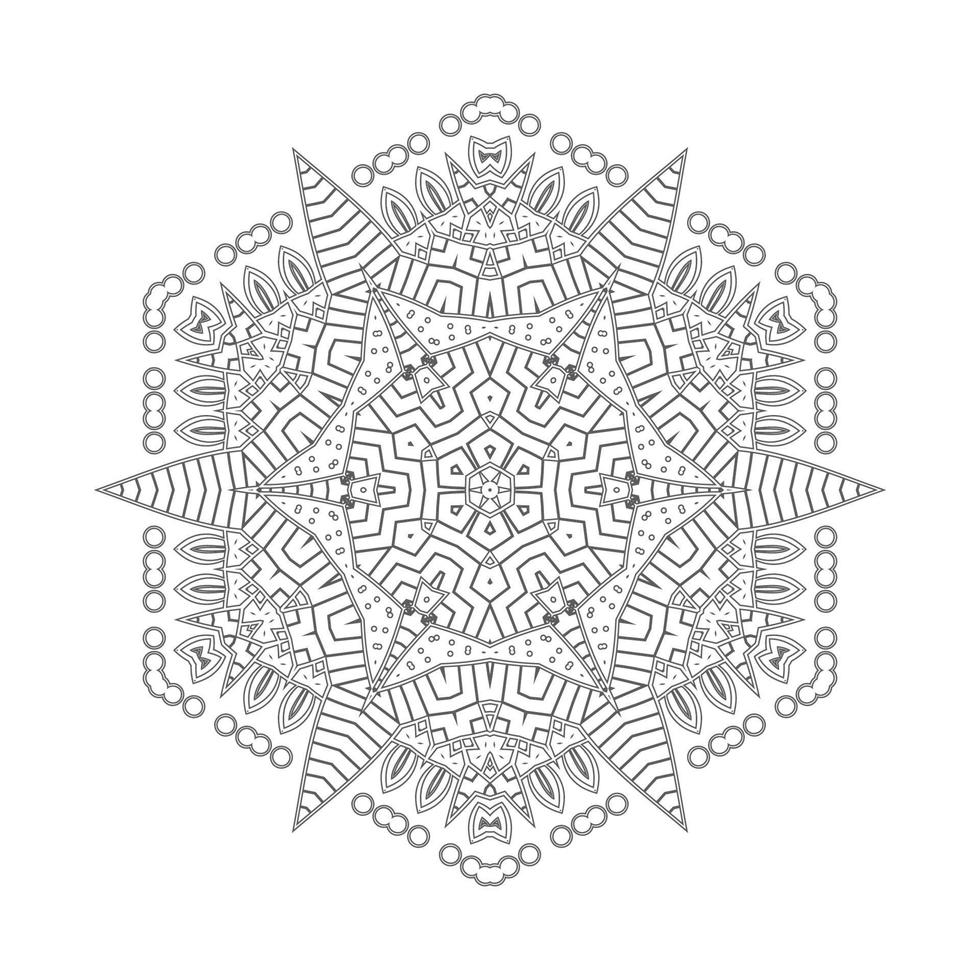 lijn kunst mandala vector voor ontwerp