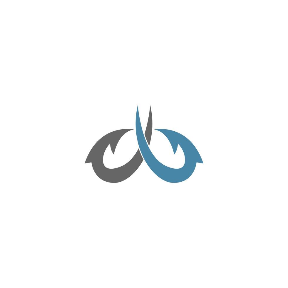 vishaak pictogram logo ontwerp illustratie vector