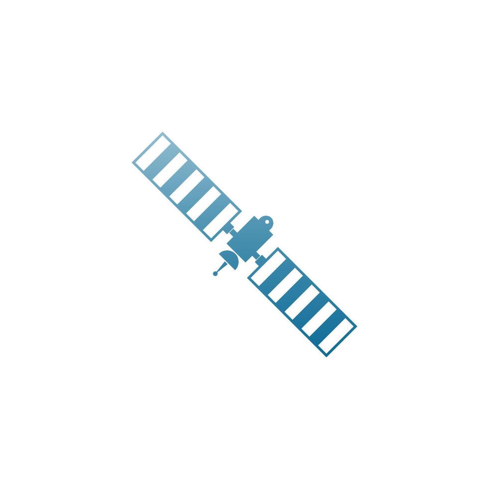 satelliet pictogram logo ontwerp sjabloon illustratie vector