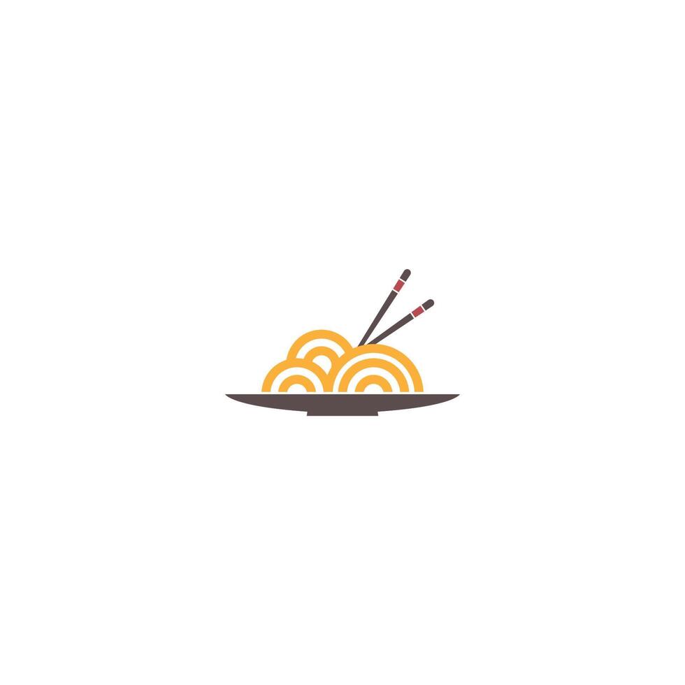 noodle pictogram logo ontwerp sjabloon vector