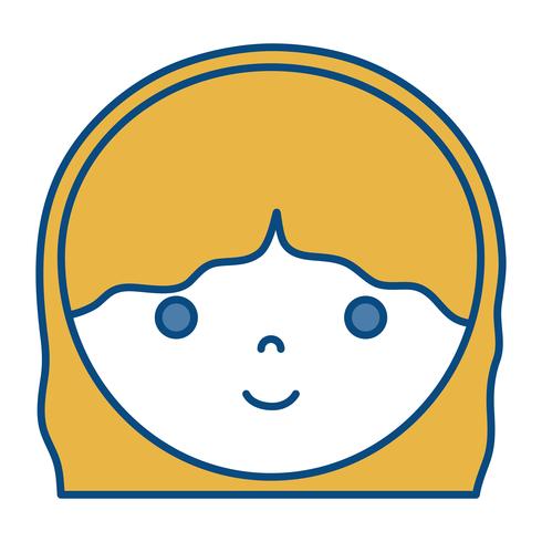 cartoon vrouw pictogram vector