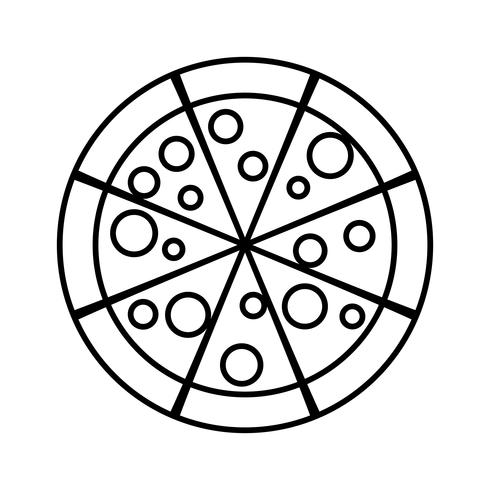 pizza pictogramafbeelding vector