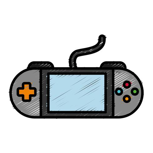 draagbaar videogamepictogram vector